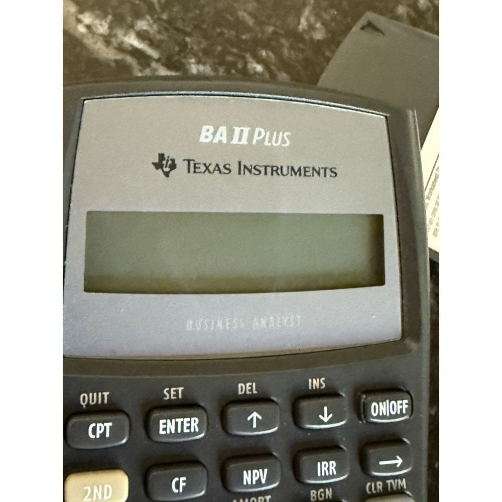 Texas Instruments BA II PLUS Financial Handheld Works Case - Picture 7 of 10